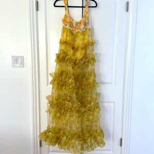 For Love & Lemon floral maxi dress - small / NWT
